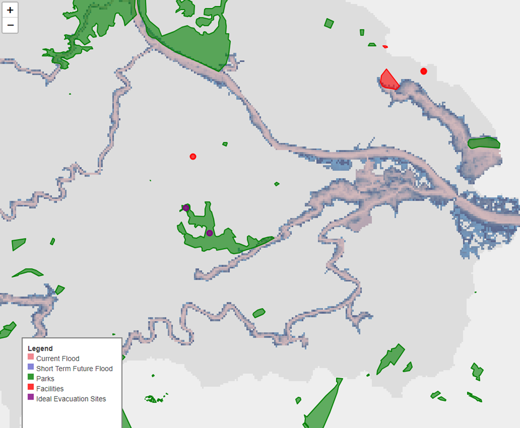 Flood Risk Short Term Prediction Map
