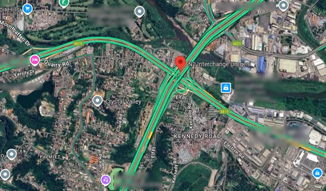 Picture of the area shown on Google Maps